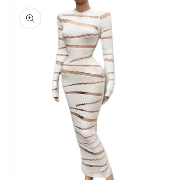 Calechie Illusion Knit Maxi Dress - Picture 3 of 4